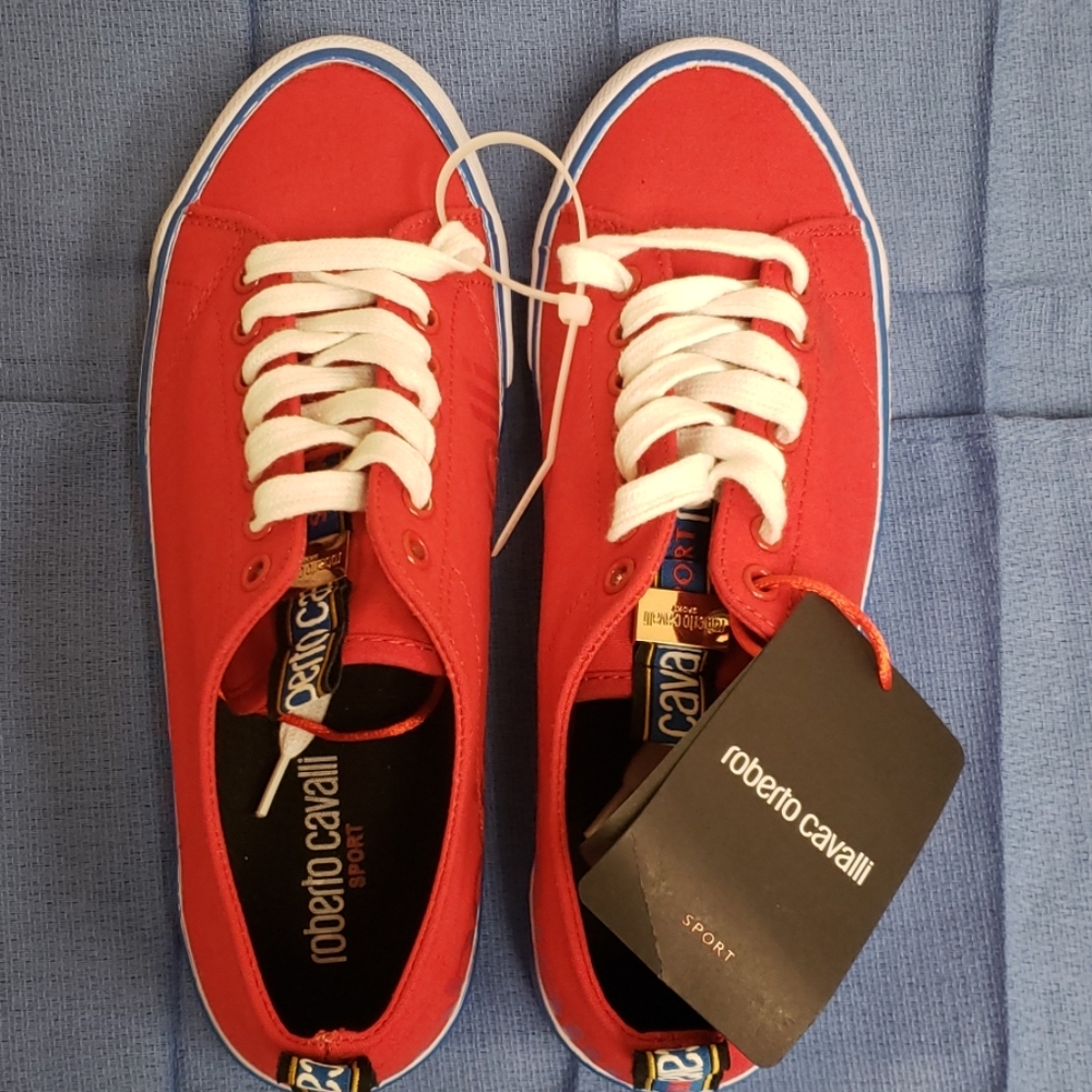 Roberto Cavalli Sport Canvas Sneakers